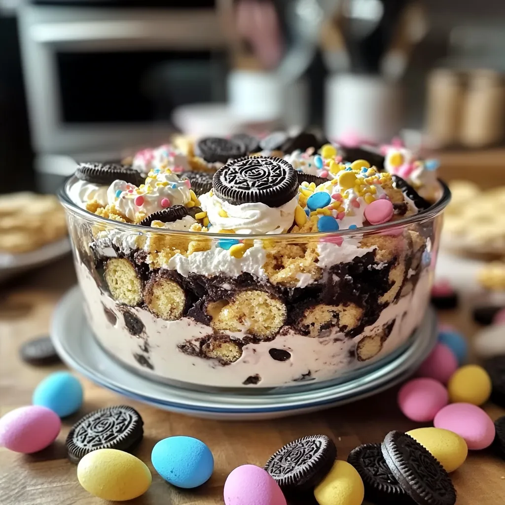 Easter Oreo Cookie Casserole