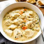 One Pot Chicken Dumpling Soup