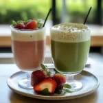 Refreshing Strawberry Matcha Latte