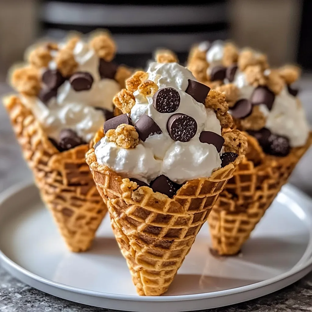 S’Mores Cones are the Ultimate Campfire Dessert Delight!