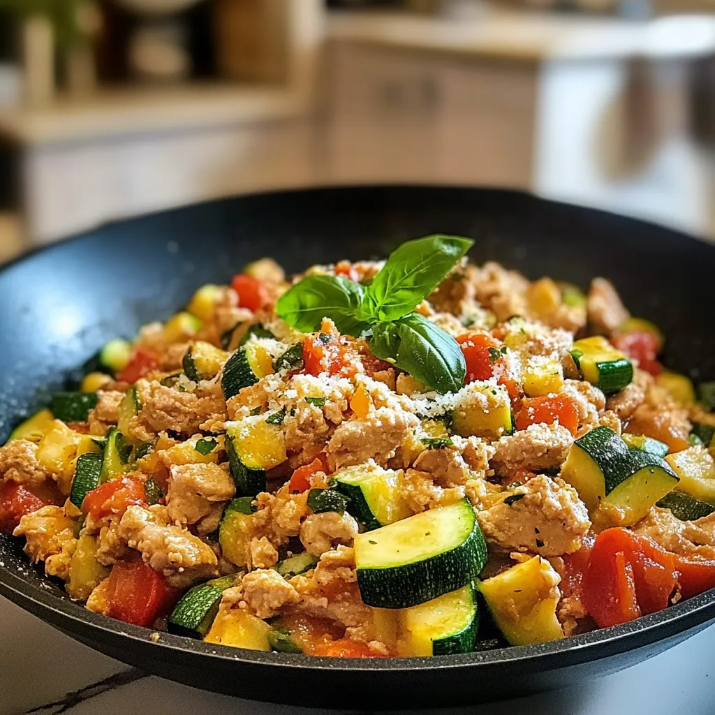 Turkey Zucchini Skillet