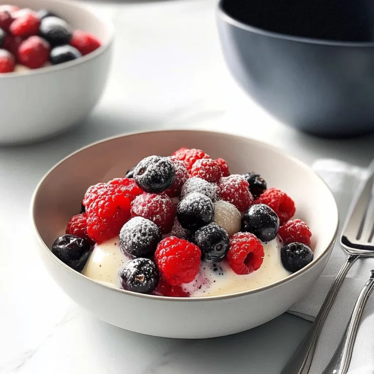 Berries with Vanilla Custard
