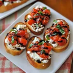 Tomato and Goat Cheese Bruschetta