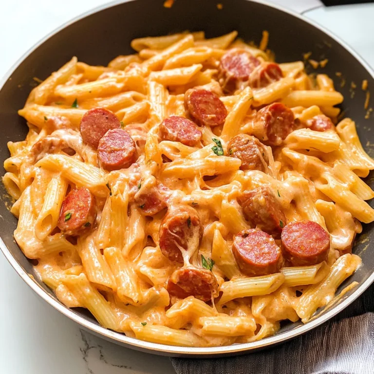Cheesy Kielbasa Pasta