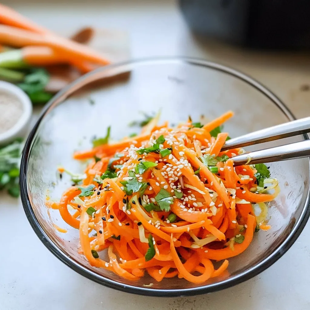 5-Minute Ginger Soy Carrot Salad
