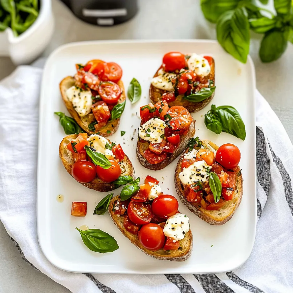 Bruschetta with Mozzarella
