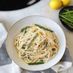 Lemon Garlic Scape Pasta