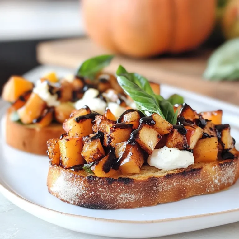 Butternut Squash Apple Bruschetta