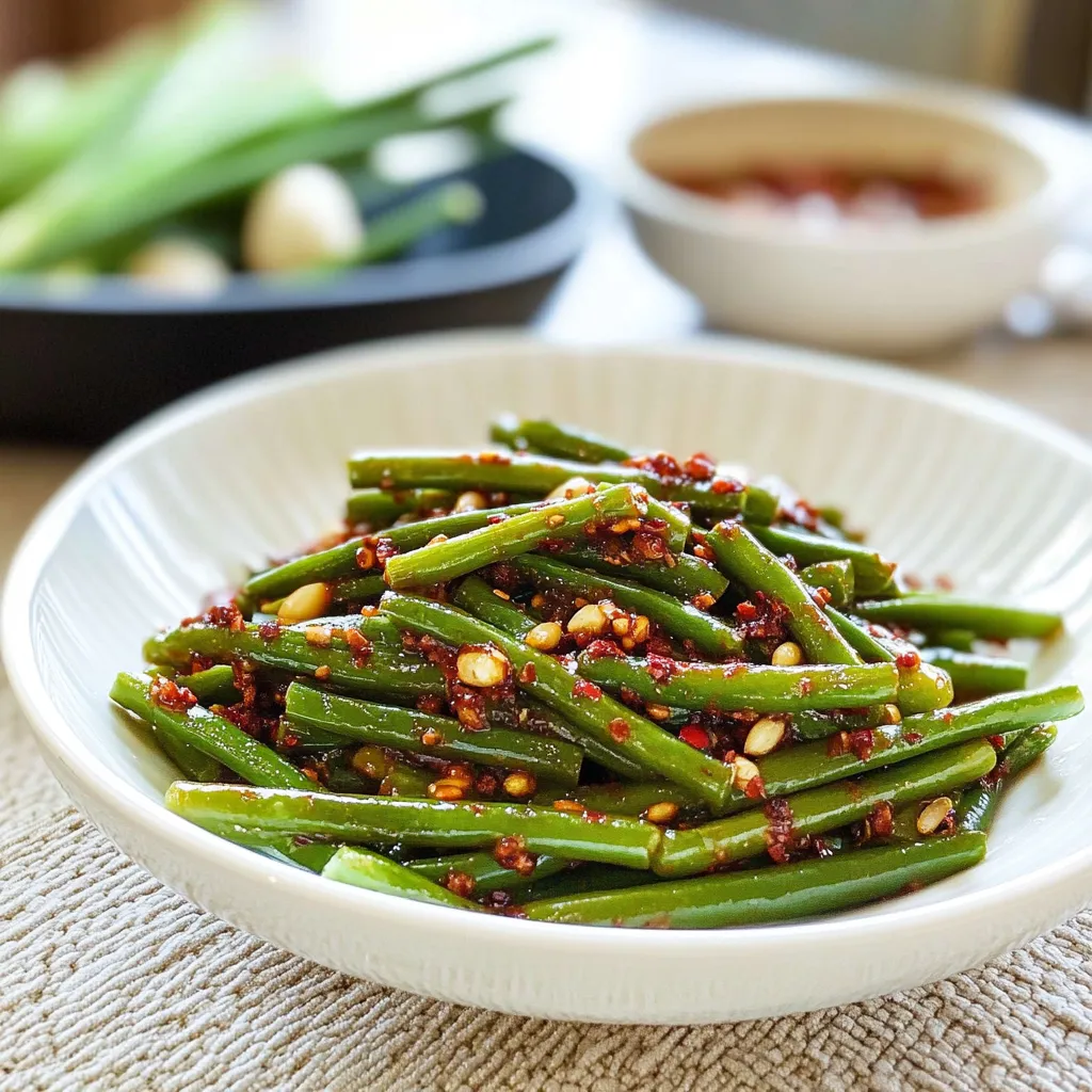 Maneuljjong Muchim (Spicy Garlic Scapes)