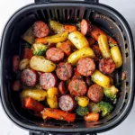 Easy Air Fryer Kielbasa and Veggies (4 Ingredients!)