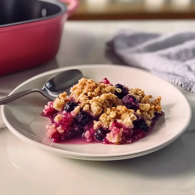 Blueberry Rhubarb Crisp