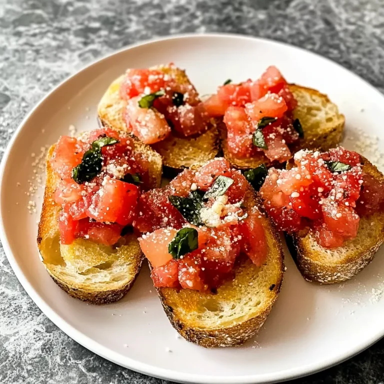 Easy Garlic Bruschetta Recipe