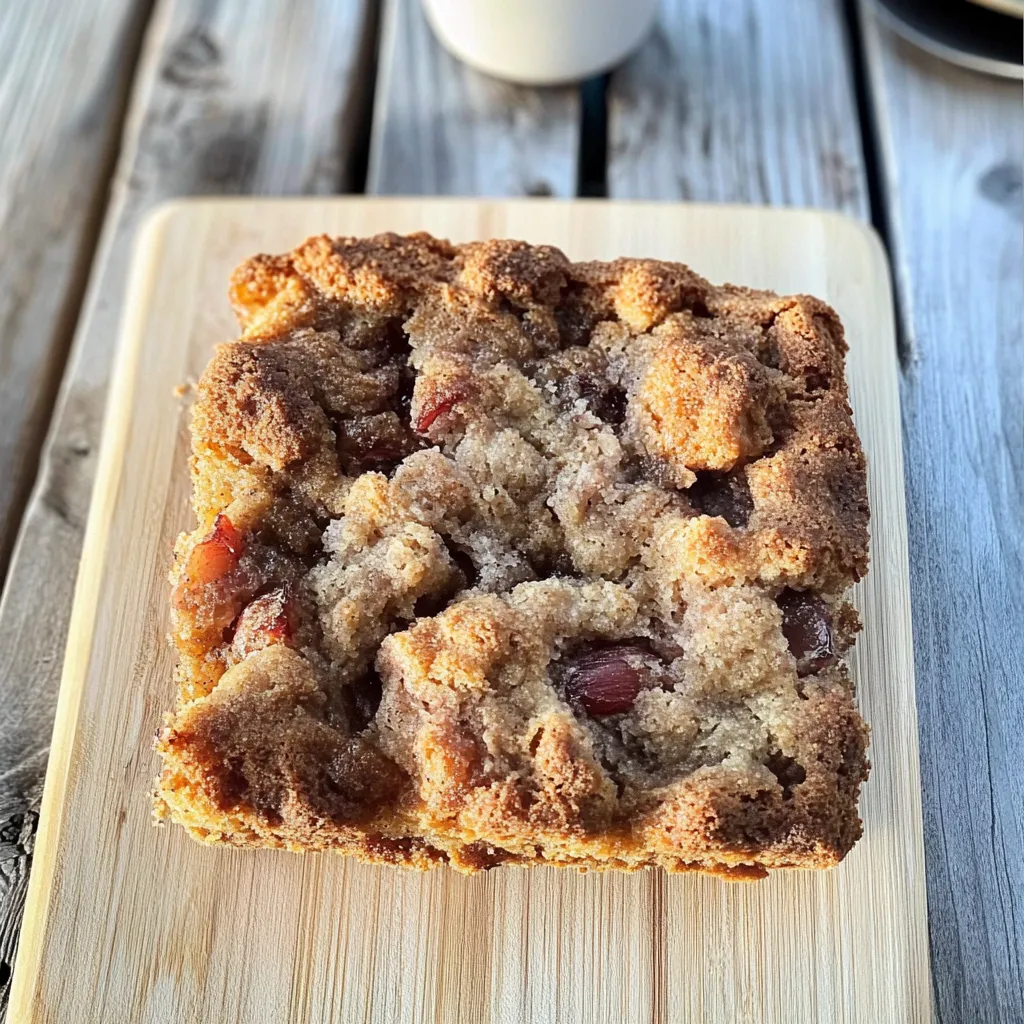 CINNAMON RHUBARB COFFEE CAKE