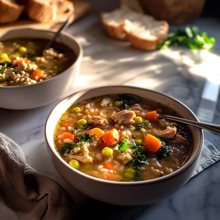 Crockpot Hearty Chicken and Rice Soup