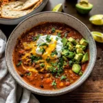 Crockpot Spicy Queso Beef Chili