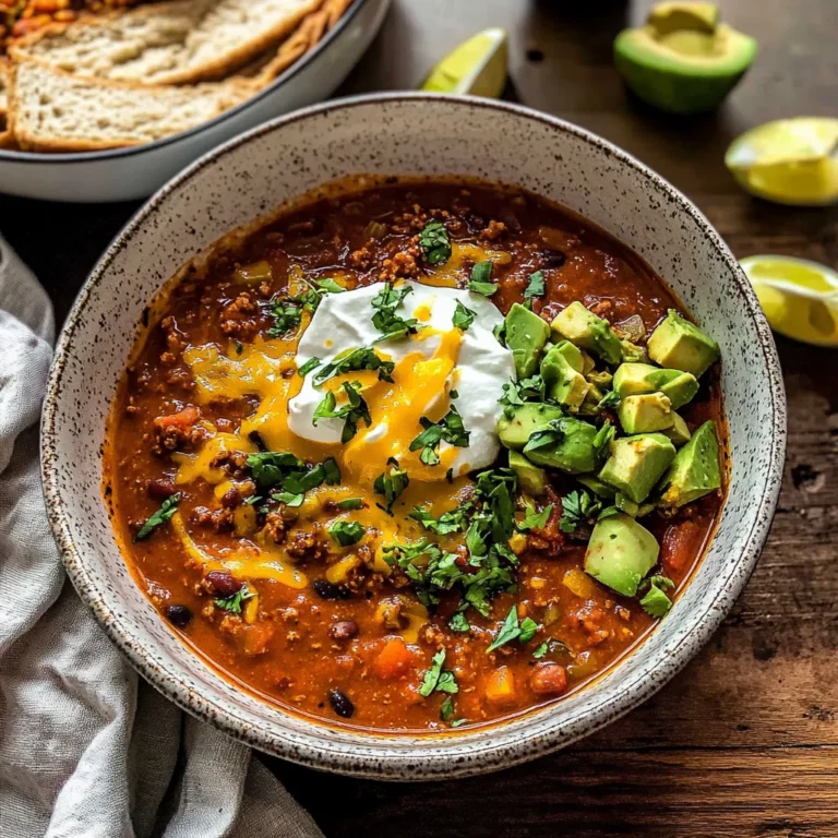 Crockpot Spicy Queso Beef Chili