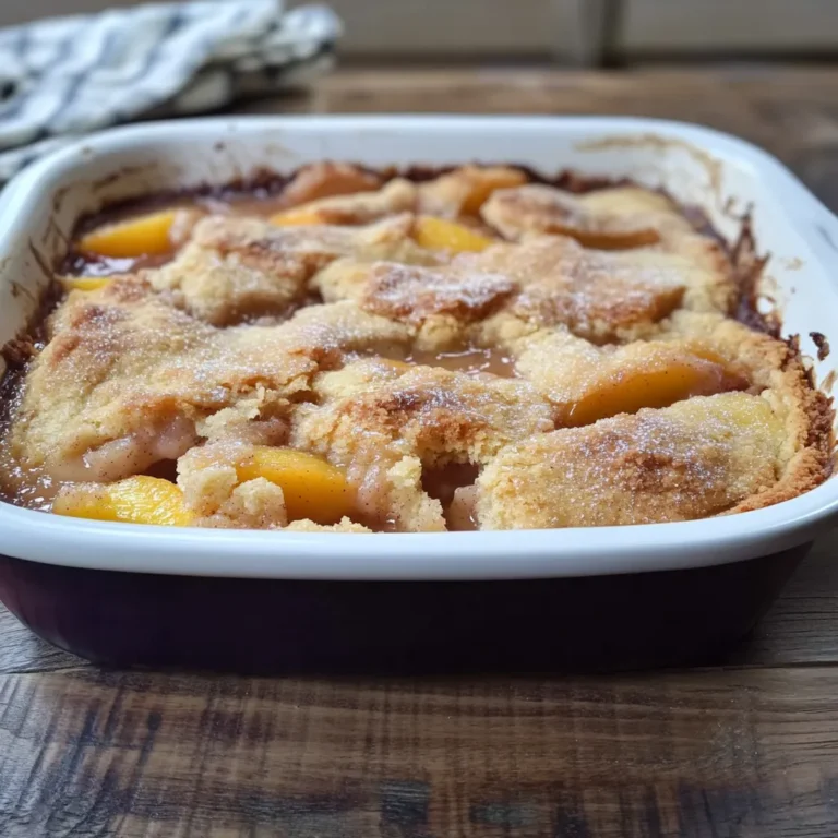 Easy Cinnamon Sugar Nectarine Cobbler