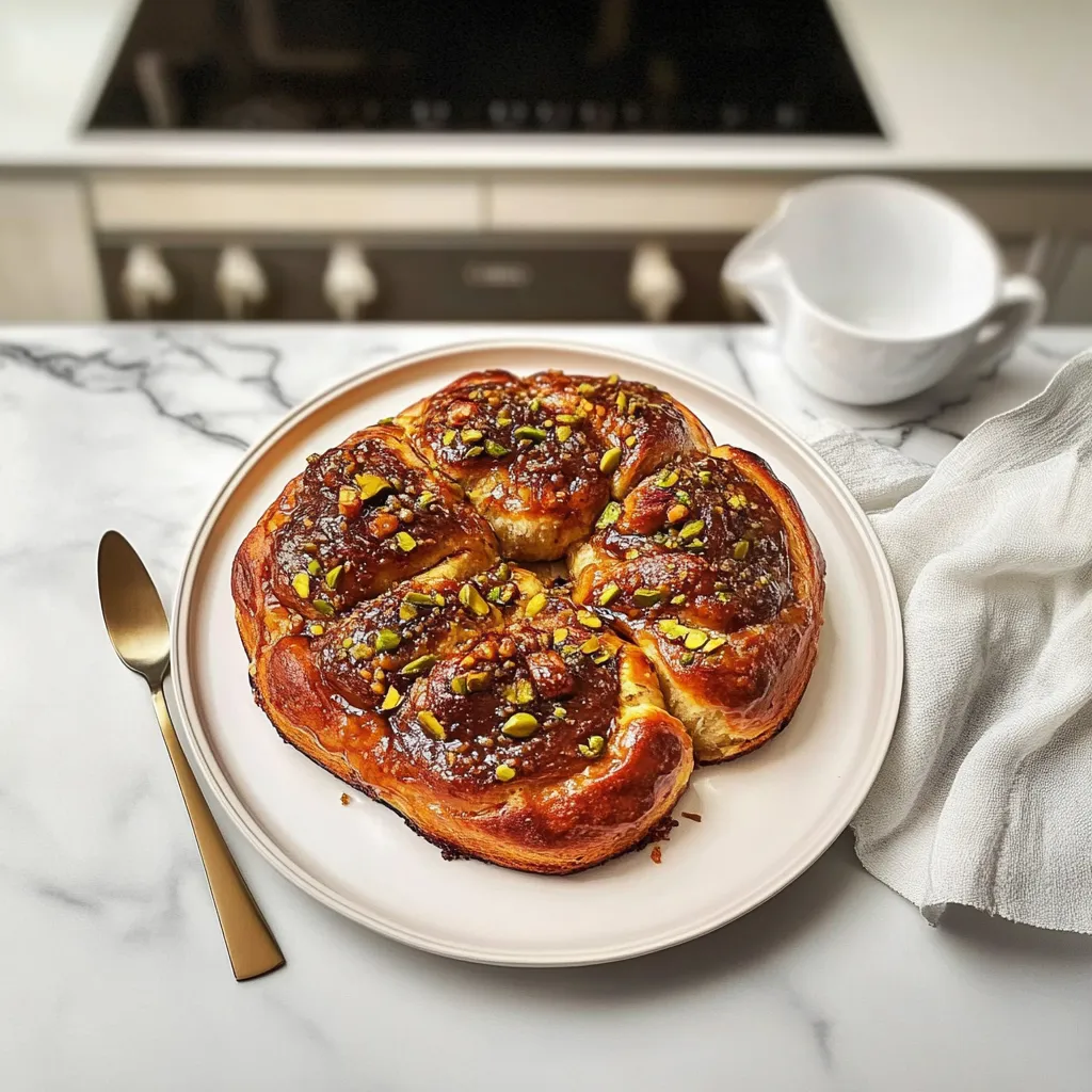 Pistachio Apricot Sticky Buns