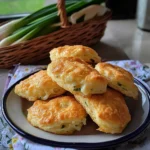 GARLIC SCAPES CHEDDAR BISCUITS RECIPE