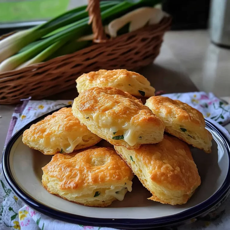 GARLIC SCAPES CHEDDAR BISCUITS RECIPE