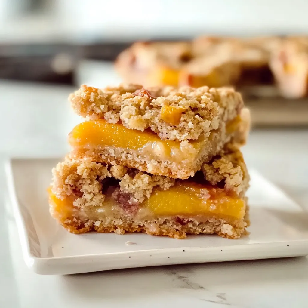 Nectarine Crumble Bars