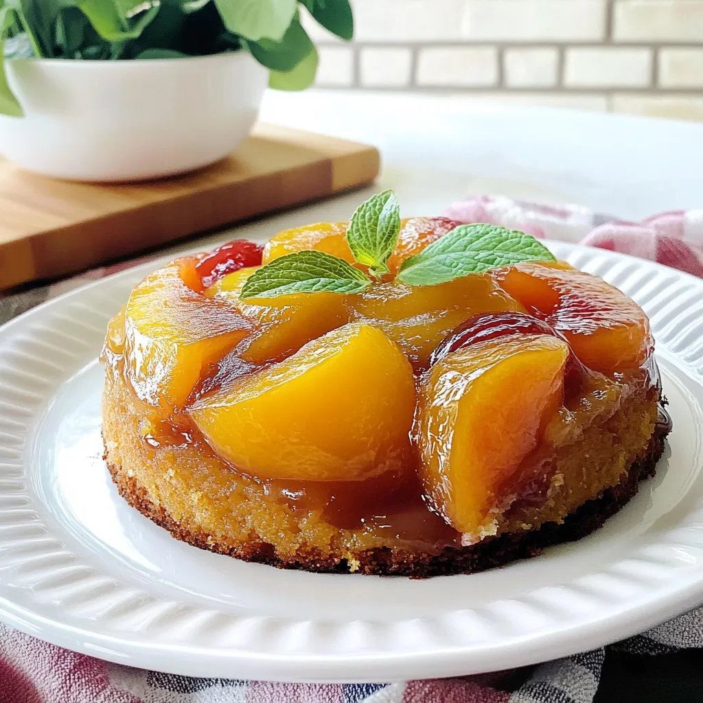 NECTARINE UPSIDE DOWN CAKE